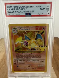 2021 Pokemon Celebrations: Classic Collection - #4 Charizard - Holo - PSA 10 - Image 1