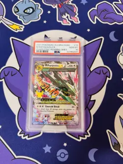M Rayquaza EX 76/108 Celebrations 25th Anniversary Pokemon Roaring PSA 10 #76 - Image 1
