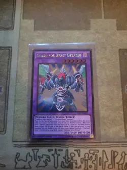 YUGIOH GLADIATOR BEAST GYZARUS PGL2-EN079 GOLD 1ST ED LP - Image 1
