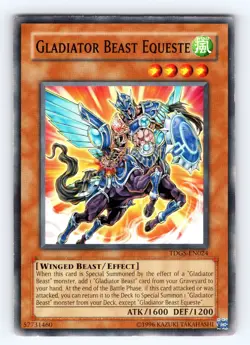 Yugioh Gladiator Beast Equeste TDGS-EN024 Common - VLP-NM ?? - Image 1