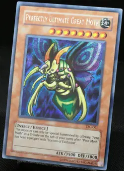Yu-Gi-Oh! Perfectly Ultimate Great Moth TSC-001 PSCR [EX] American NA | EN 2004 - Image 3