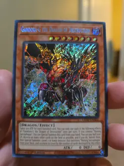 Yugioh Gandora-G the Dragon of Destruction LEDE-EN001 Secret Rare 1st Ed NM - Image 1