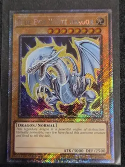 YUGIOH- Blue-Eyes White Dragon (7th Art) - RA04-EN108 - Platinum Secret Rare - Image 1