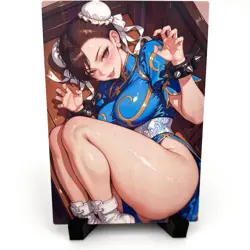 Street Fighter Chun-Li Sexy Anime Waifu Girl Doujin Lewd Goddess Story Art Card - Image 1