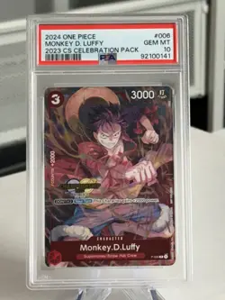 PSA 10 Monkey D Luffy P-006 Championship CS Celebration 2023 One Piece Card - Image 1