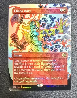 Chaos Warp (Borderless) Double Masters 2022 Foil MTG NM Magic Card - Image 1