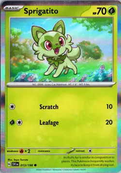 Sprigatito - (Mirage Holo) Holo Promo Miscellaneous Cards & Products 013/198 NM - Image 1
