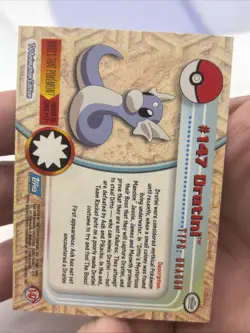 DRATINI Series 2 TV Animation Ed. POKEMON Non-Holo 2000 TOPPS Trading Card #147 - Image 4