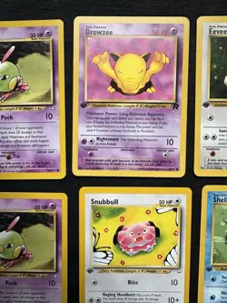 Vintage 1st Edition Pokemon 18 Card Lot Neo Genesis Discovery Fossil - Image 3