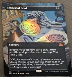 MTG - Imperial Seal DM Foil - Chrome Mox - The SoulStone - Chaos emmy - Andrew - Image 1