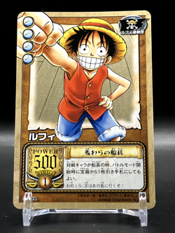 Monkey D. Luffy ONE PIECE Cards TCG Japanese Manga Anime Comic JF-01 2002 A - Image 1