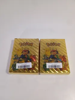 LOT of 2 Boxes of POKEMON GOLD FOIL CARD DECK Gold **NEW** **SEALED** **RARE** - Image 2