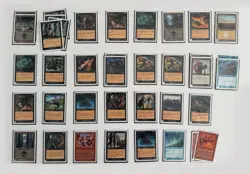 Bulk (33) MTG 7th Edition Cards 2001 - 3 Foil Land Cards (Magic the Gathering) - Image 1
