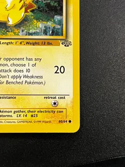 Pikachu 60/64 - Jungle Regular 1st Edition Pokemon TCG Card WOTC NM - Image 3