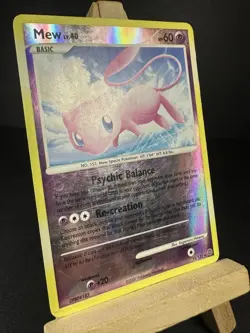Mew LV.40 Card 2007 15/132 Secret Wonders Pokemon TCG Reverse Holo HP - Image 3
