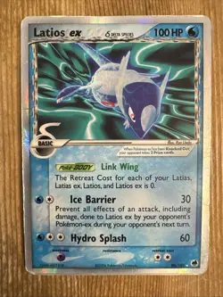 Latios EX - EX Dragon Frontiers 96/101 2006 Ultra Rare HOLO Pokemon Card DAMAGED - Image 1