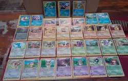 Pokemon TCG Assorted E-reader Common/Uncommon Card Lot Near Mint No Duplicates - Image 1