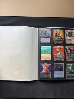 Magic The Gathering Rare/Mythic Singles Lot w/Binder - Image 1