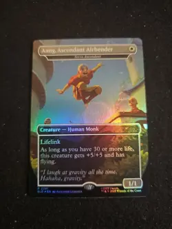 Aang, Ascendant Airbender (Rainbow Foil) 2291 Secret Lair Avatar: The Last NM/M - Image 1