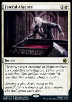 Fateful Absence (Promo Pack) [Innistrad: Midnight Hunt Promos] Magic MTG - Image 1