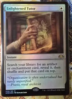 Enlightened Tutor, FOIL, Dominaria Remastered, MTG, NM+, #6. - Image 1