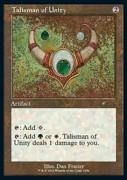 MTG Talisman of Unity (1056/3004) Secret Lair Drop Series NM FOIL- Etched Retro - Image 1