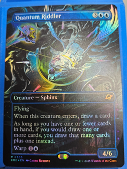 MTG Quantum Riddler - Borderless Foil - Edge of Eternities # 305 - Pack Fresh - Image 1