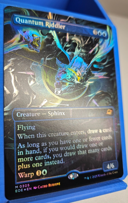 MTG Quantum Riddler - Borderless Foil - Edge of Eternities # 305 - Pack Fresh - Image 3