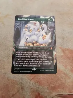 Doubling Season Anime Borderless Wilds Of Eldraine Enchanting Tales MTG NM - Image 1