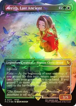MTG Aerith, Last Ancient (Borderless Chocobo Track FOIL) - Final Fantasy - Image 1