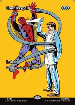 Counterspell FOIL (MAR 009) MTG Spider-Man Marvel Universe - NM - Mythic - Image 1