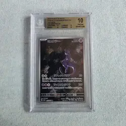 BGS PRISTINE 10 Mewtwo 183/165 Art Rare 2023 Pokemon Japanese Sv2a Pokemon 151 - Image 1