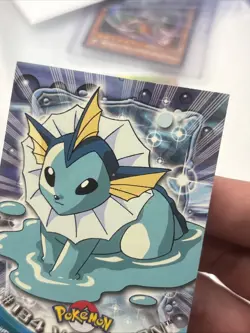 Pokemon 2000 TCG #134 Vaporeon Topps Animation Edition Series 3 Blue Logo - Image 3