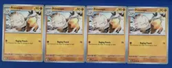 4x Pokemon TCG Paldean Fates: Primeape (046/091) - Uncommon - Near Mint - Image 1