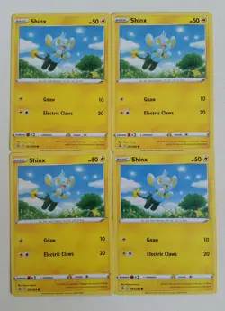 4x Pokemon TCG Fusion Strike: Shinx (091/264) - Common - Near Mint - Image 1