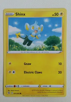 4x Pokemon TCG Fusion Strike: Shinx (091/264) - Common - Near Mint - Image 2