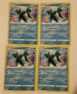 4x Pokemon TCG Lost Origin: Lumineon (041/196) - Uncommon - Near Mint - Image 1