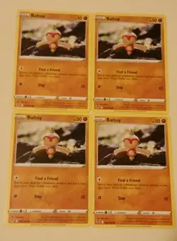 4x Pokemon TCG Silver Tempest: Baltoy (093/195) - Common - Near Mint - Image 1