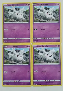 4x Pokemon TCG Fusion Strike: Galarian Corsola (117/264) - Common - Near Mint - Image 1