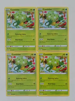4x Pokemon TCG Crown Zenith: Carnivine (012/159) - Uncommon - Near Mint - Image 1
