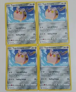 4x Pokemon Fusion Strike: Togedemaru (187/264) - Uncommon - Near Mint - Image 1