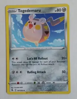 4x Pokemon Fusion Strike: Togedemaru (187/264) - Uncommon - Near Mint - Image 3