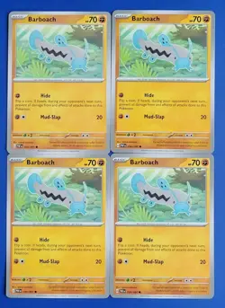 4x Pokemon TCG Paldean Fates: Barboach (050/091) - Common - Near Mint - Image 1