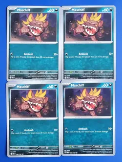 4x Pokemon TCG Paldean Fates: Maschiff (062/091) - Common - Near Mint - Image 1