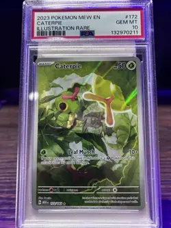 PSA 10 Caterpie 172/165 Illustration Rare - Pokemon MEW-151 - Image 1