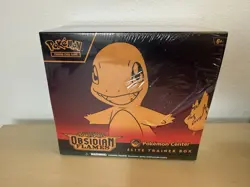 (Torn Plastic) Pokemon TCG Obsidian Flames Pokemon Center ETB Elite Trainer Box - Image 1