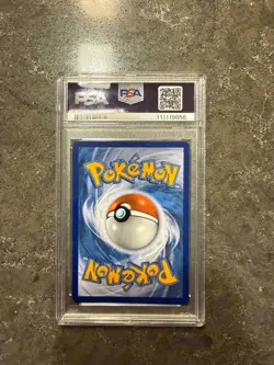PSA 9 ASH'S PIKACHU SM108 BLACK STAR PROMO SUN & MOON POKEMON CARD MINT - Image 2