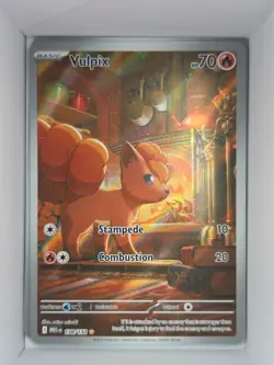 Pokemon TCG Vulpix 138/132 Mega Evolutions Illustration Rare Full Art Holo NM - Image 1