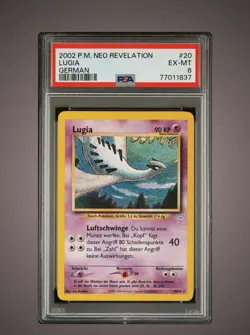 2002 Pokemon Neo Revelation 20/64 Lugia German PSA 6 - Image 1