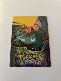 Venusaur E3 of 12 Topps Black Label Pokemon Trading CG 1999 LP - Image 1